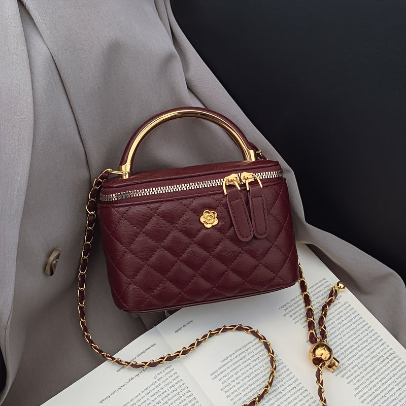 Checkered Square Handbag