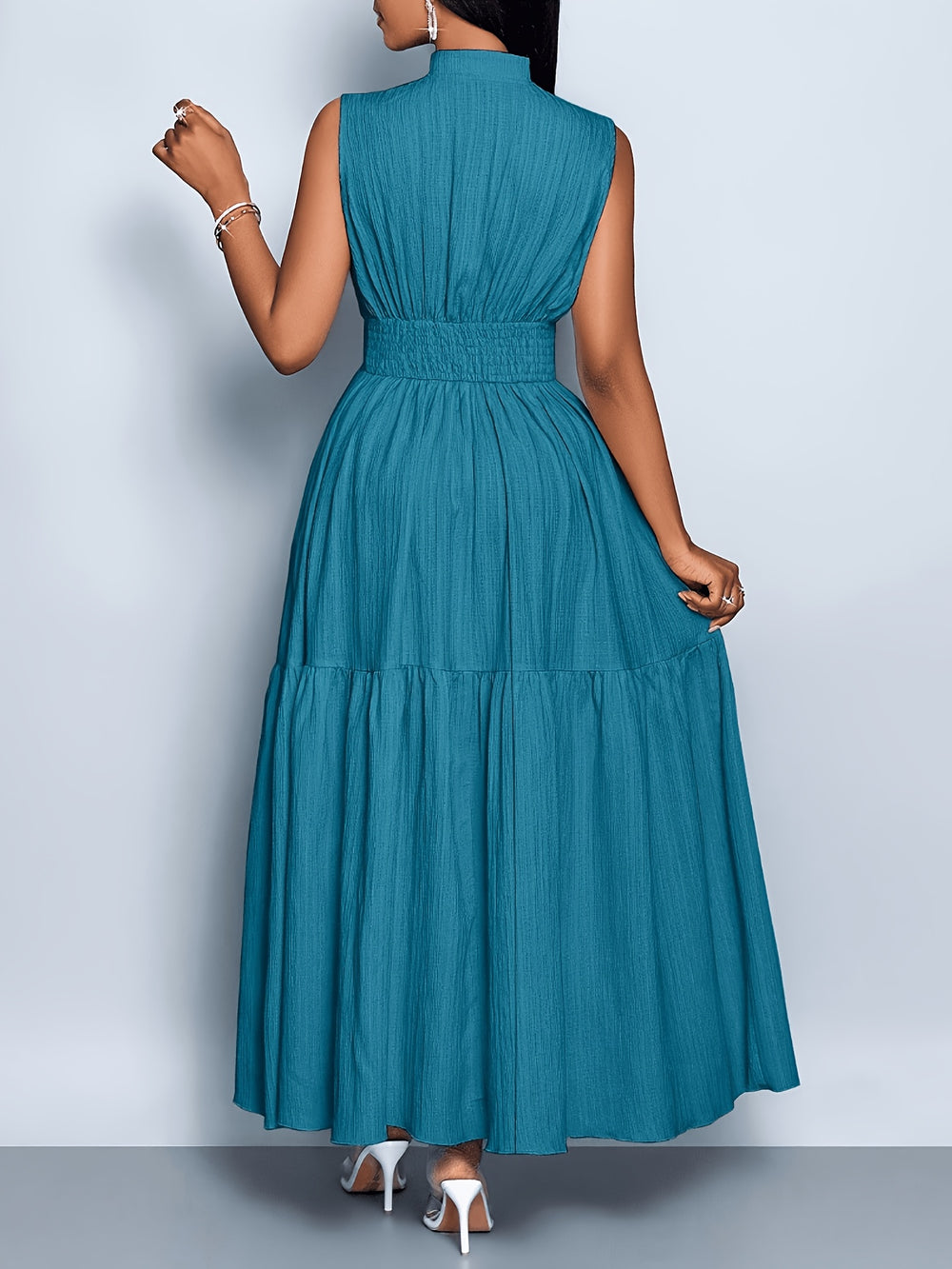 Women's Tie-Waist Cutout Dress