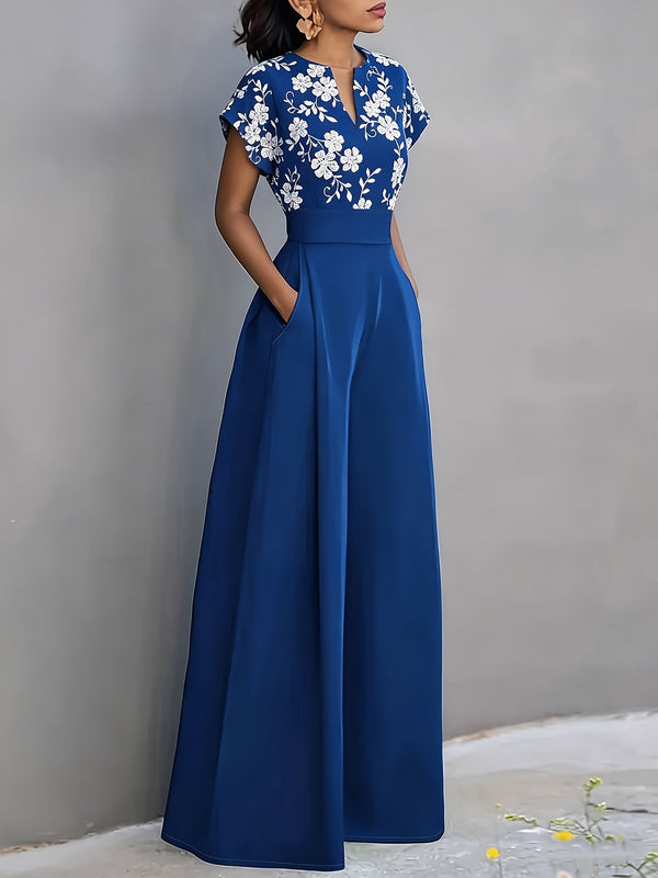 Batwing Sleeve Wide-Leg Jumpsuit