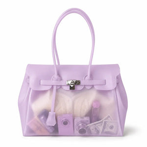 Jelly Firkin Bag - Lilac Transparent