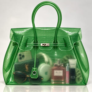Jelly Firkin Bag - Green Croco