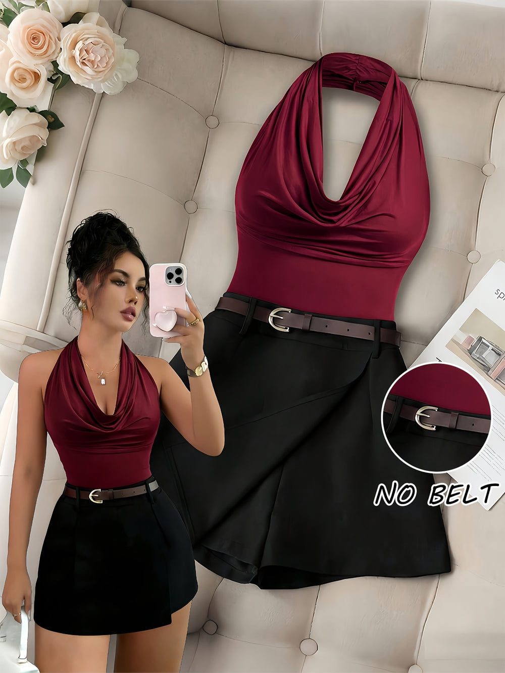 Off-Shoulder Top & Shorts Set