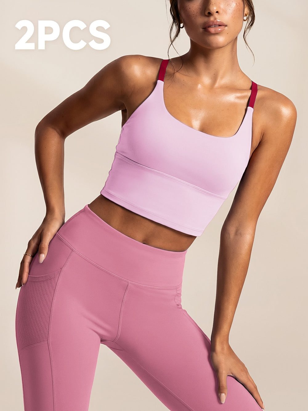 Cross-Back Crop Set