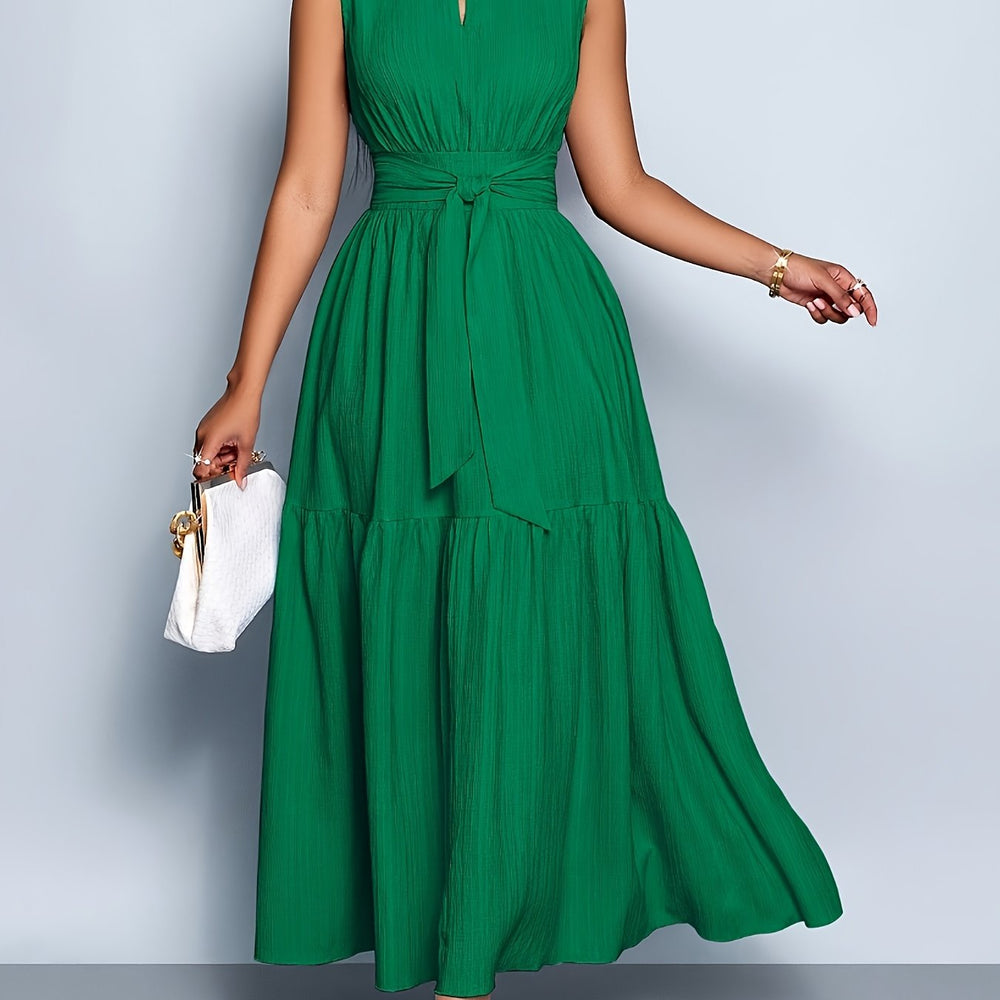 Women's Tie-Waist Cutout Dress