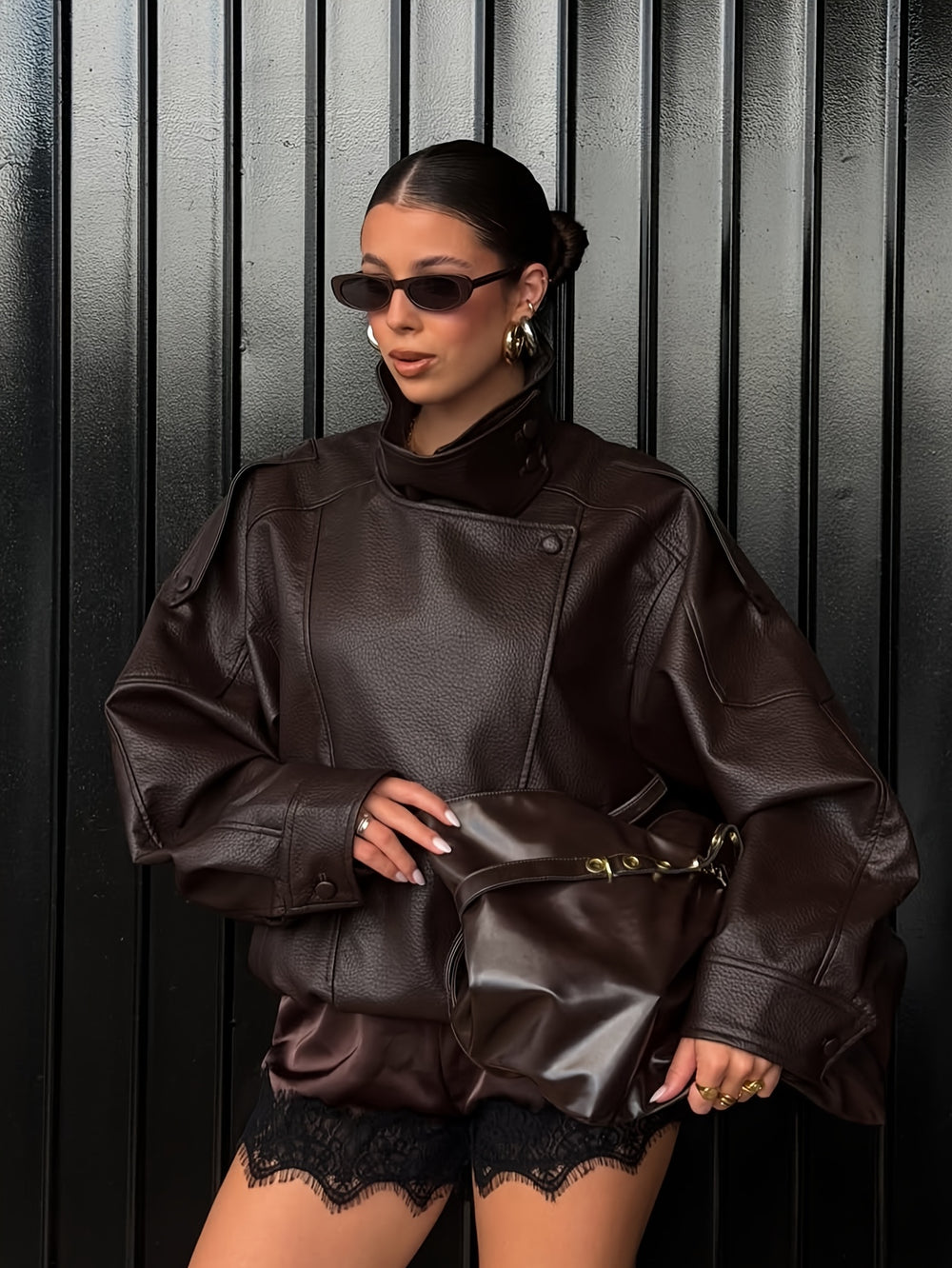 Oversized Bomber Jacket