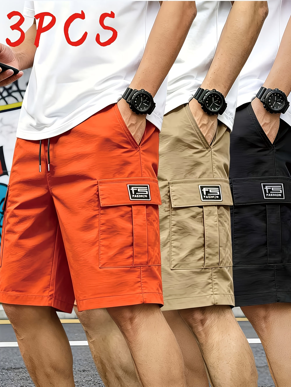 Cargo Drawstring Shorts