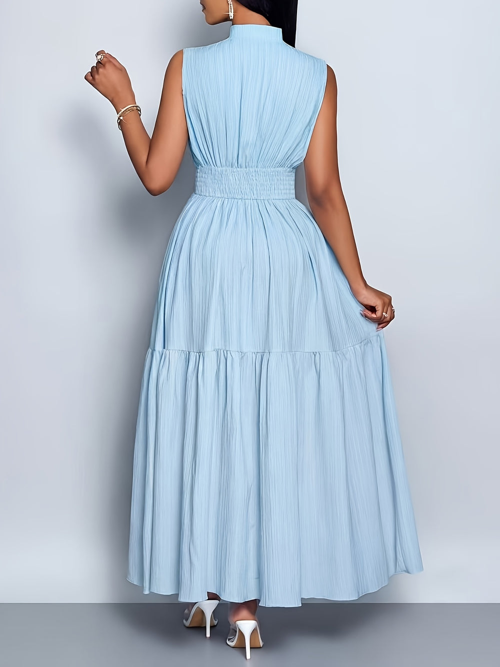 Women's Tie-Waist Cutout Dress