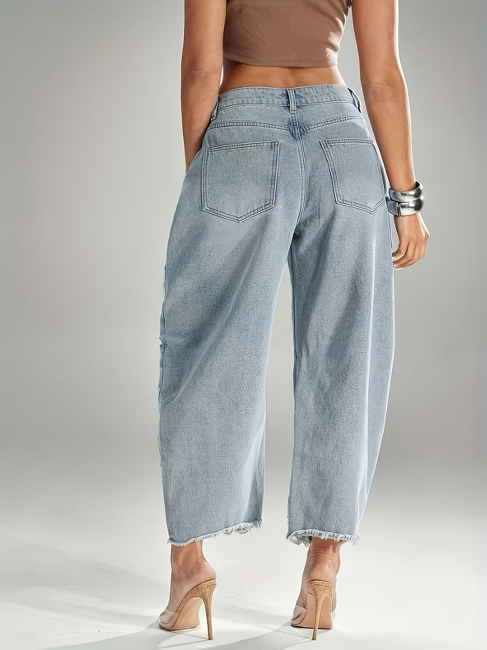 Printed Flare Jeans