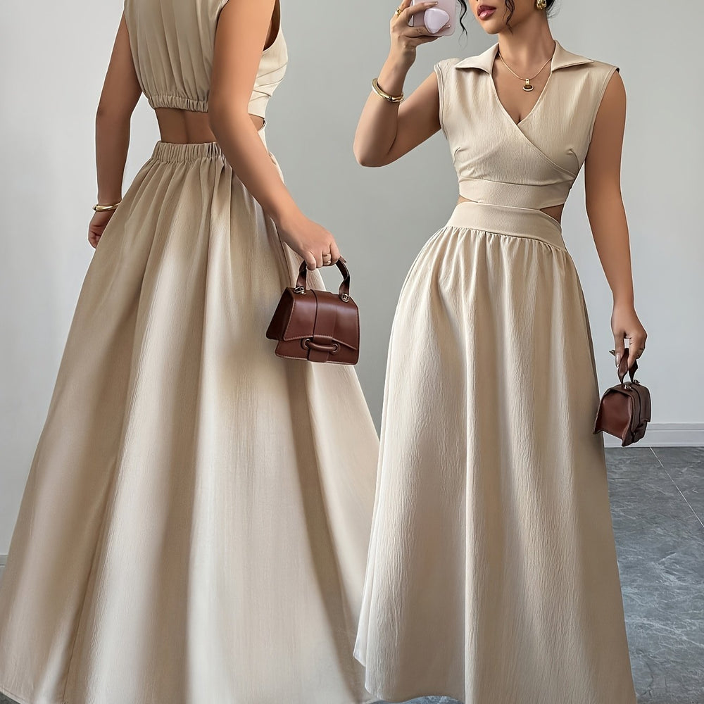 Women's V-Neck A-Line Dress
