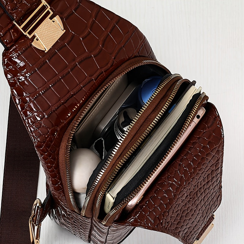 3-Layer Chest Crossbody Bag