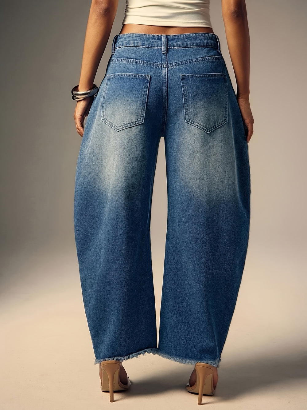 Printed Flare Jeans