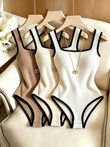 Ribbed Bodysuit Set