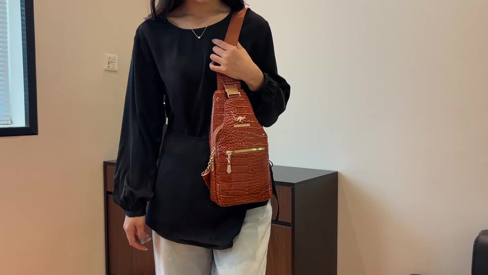3-Layer Chest Crossbody Bag