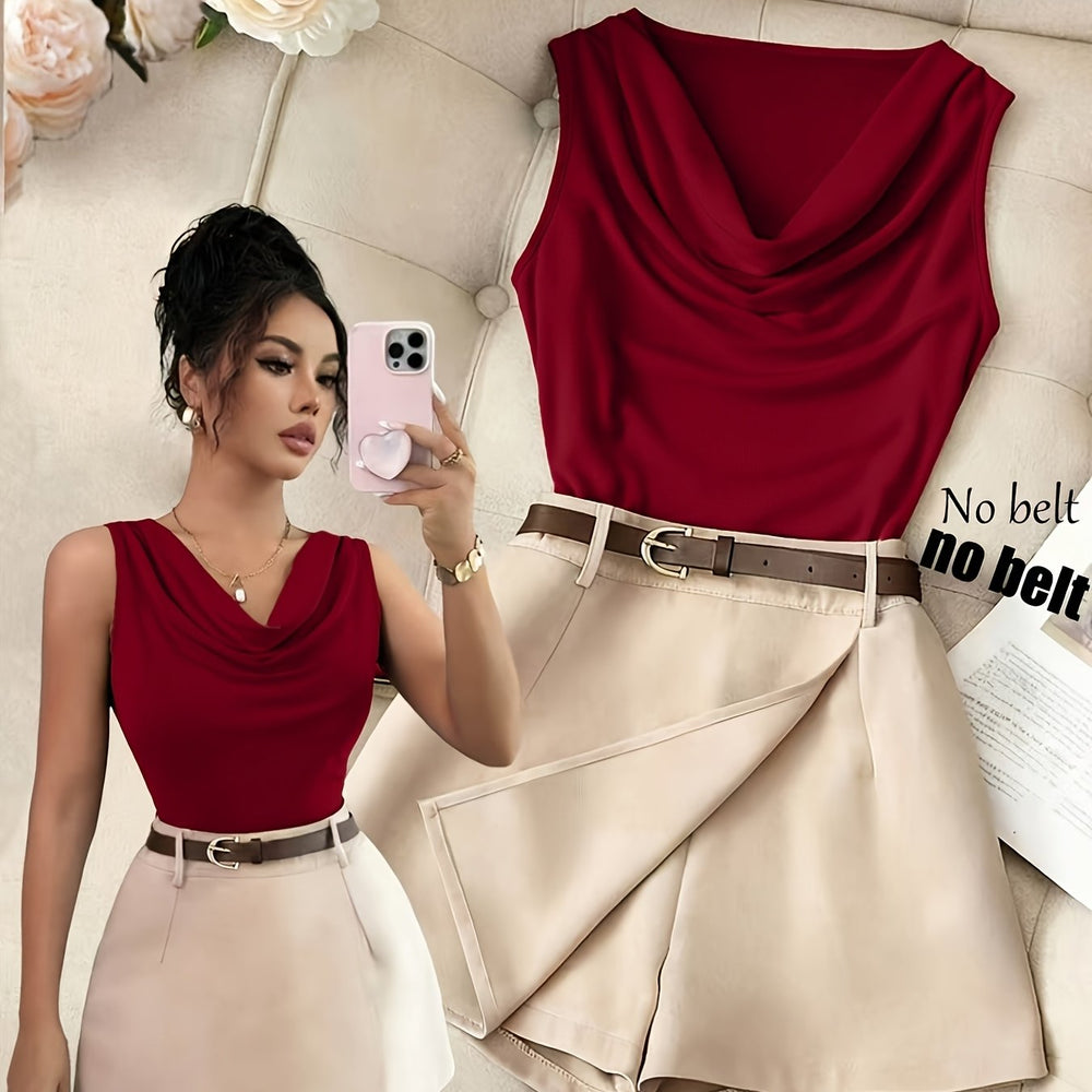 Ruffle Vest & Skirt Set