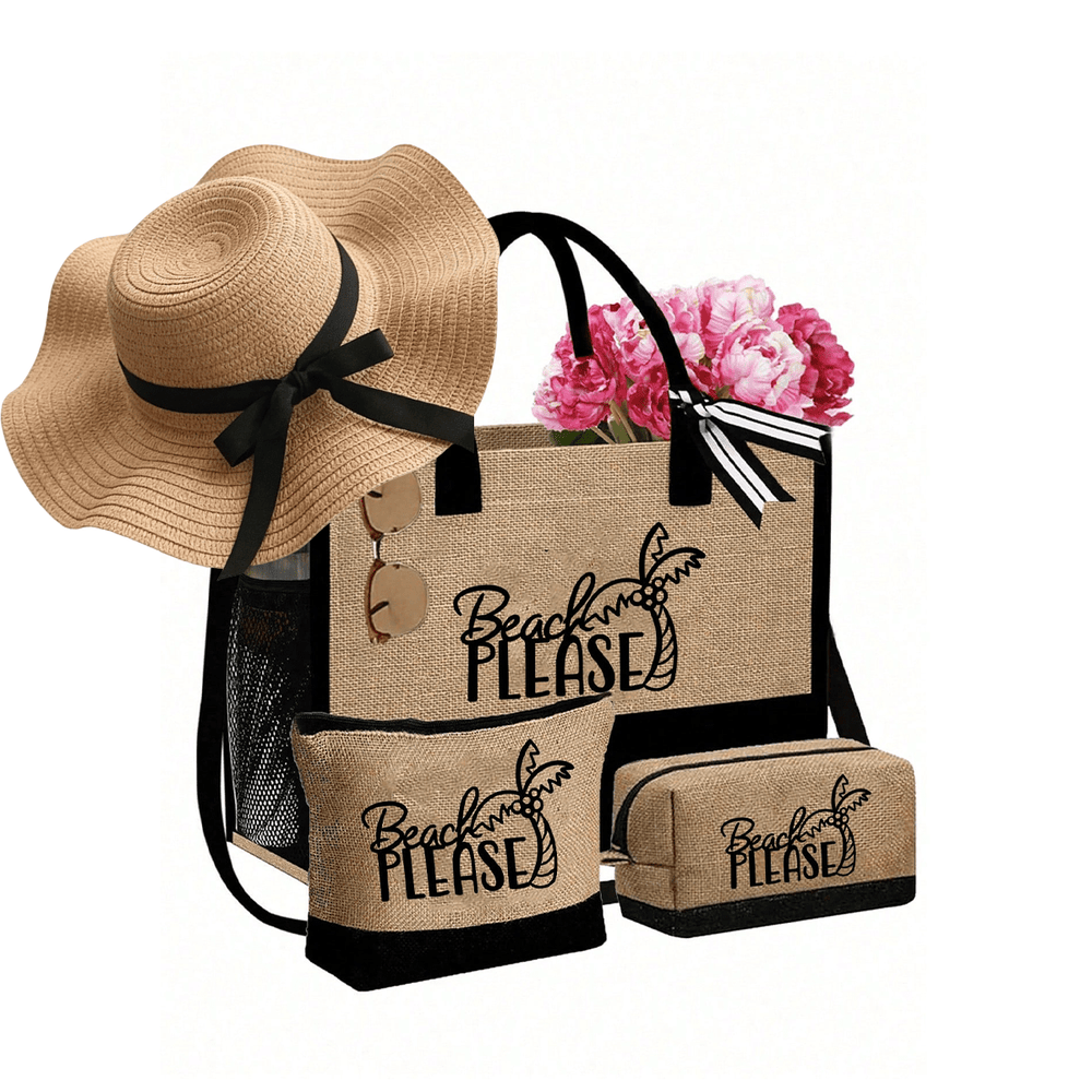 Beach Tote Bag Gift Set