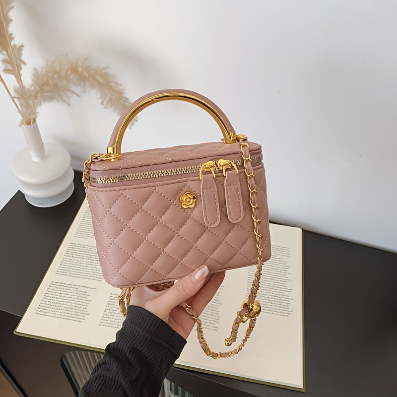 Checkered Square Handbag