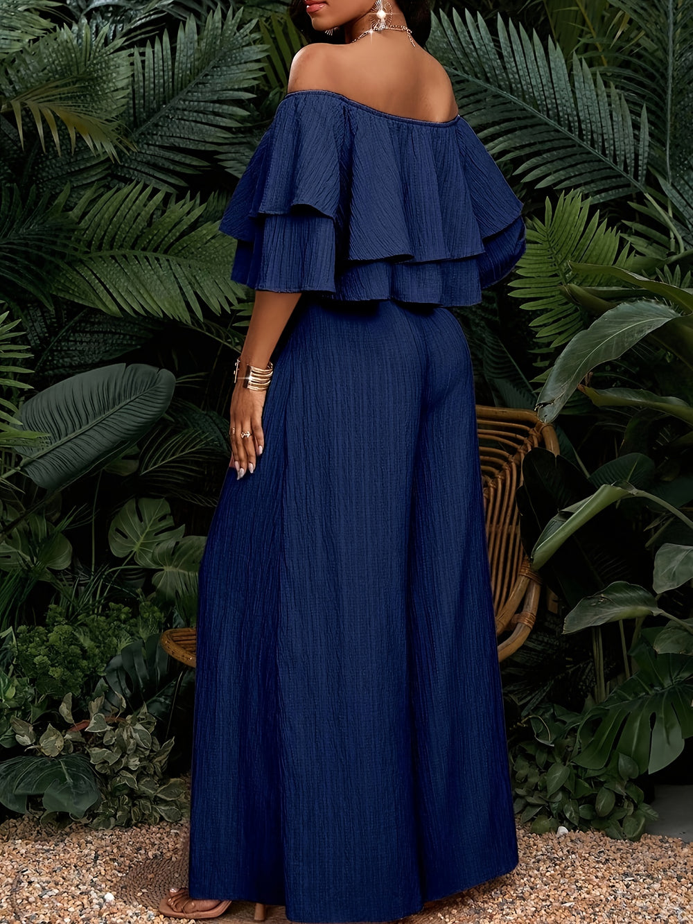 Short-Sleeve Top & Long Pants Set